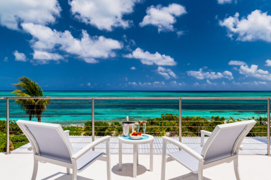 Terrace with ocean view